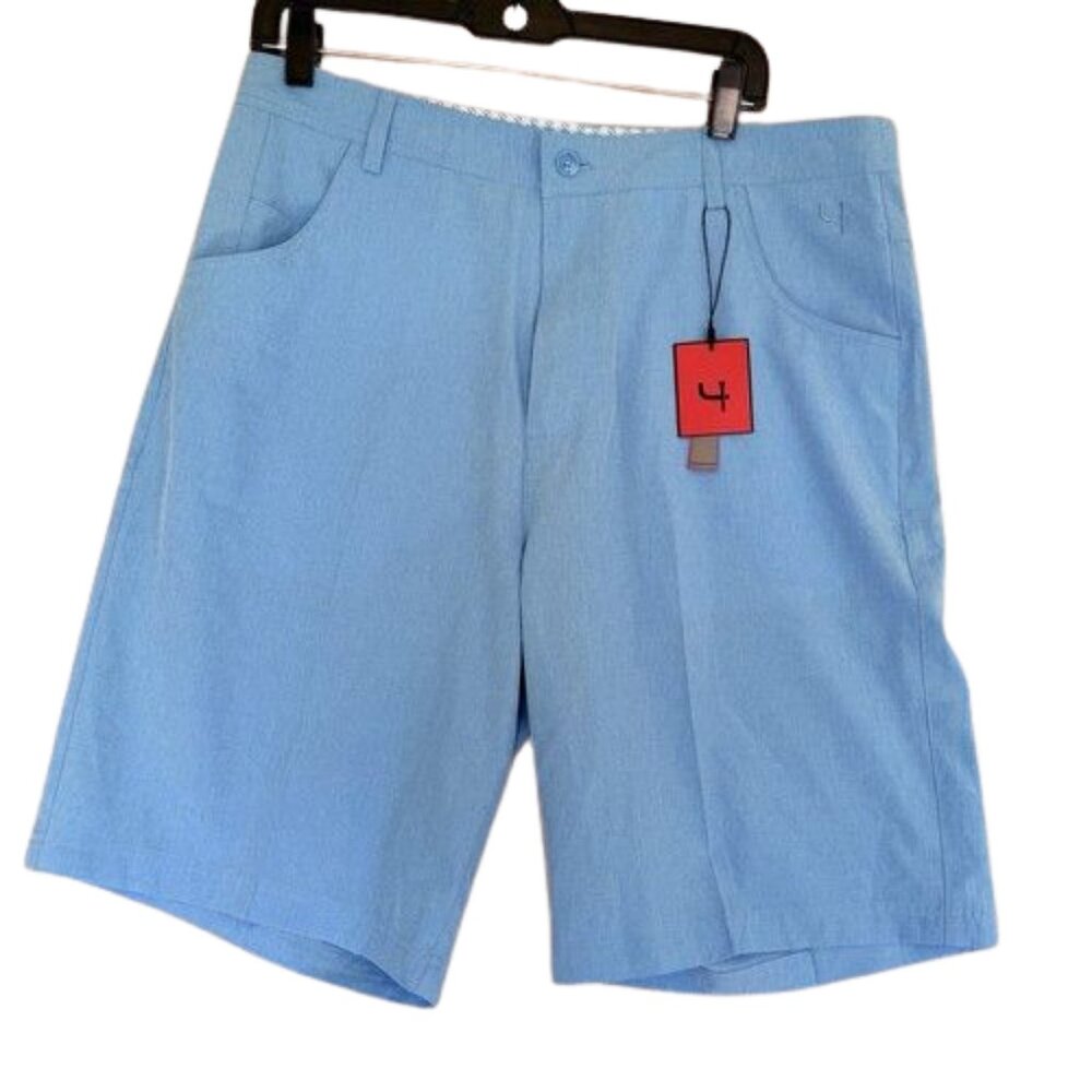 Short Par 4 Mens 34 Ocean Wave Lido Golf Shorts Performance Stretch Casual NWT